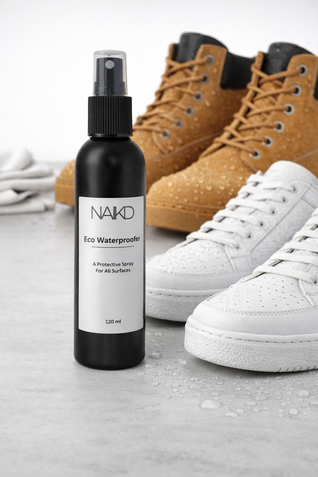 Eco waterproofer spray for shoes water and stain protection