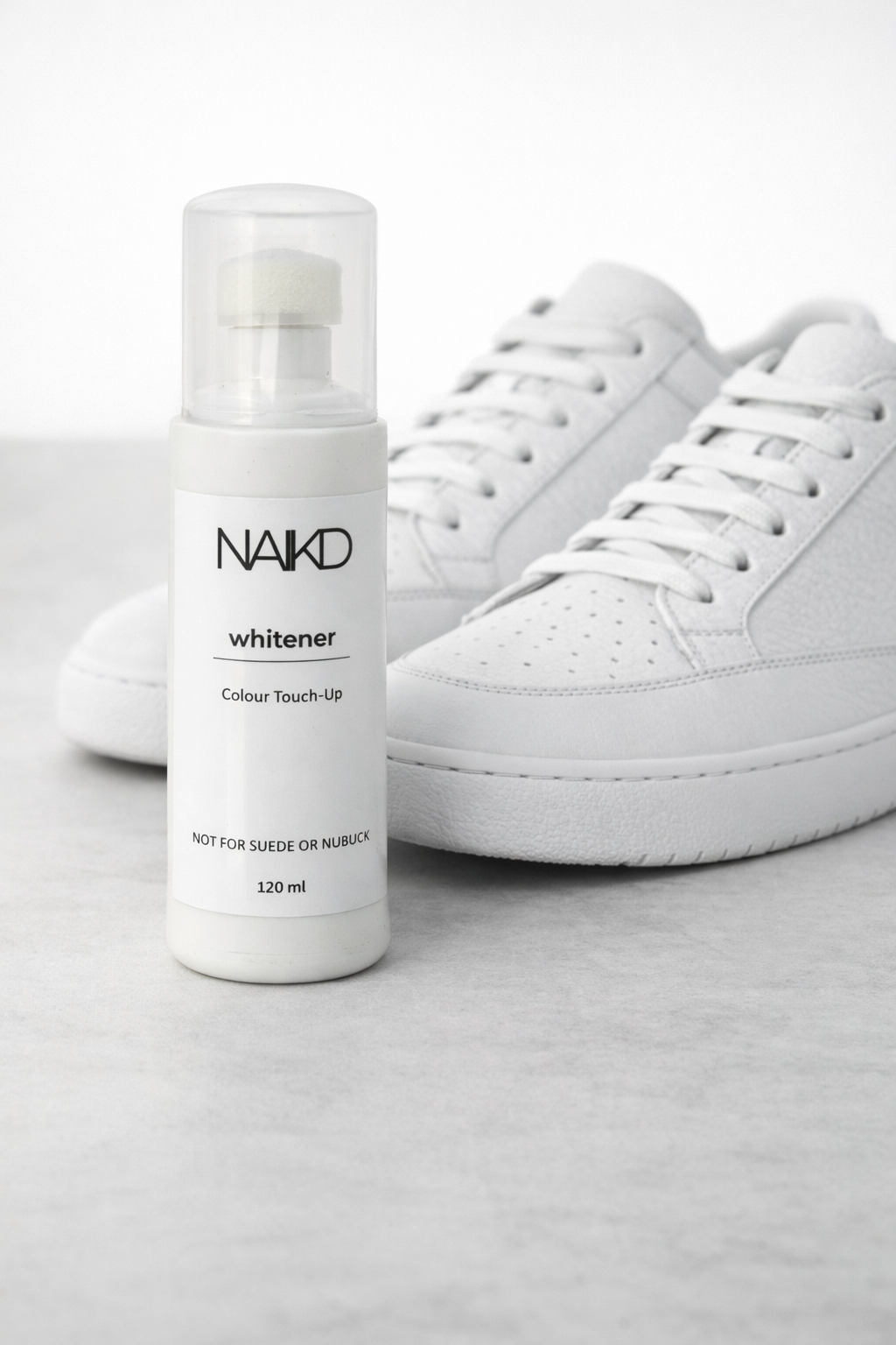 NAIKD shoe whitener colour touch-up for white shoes