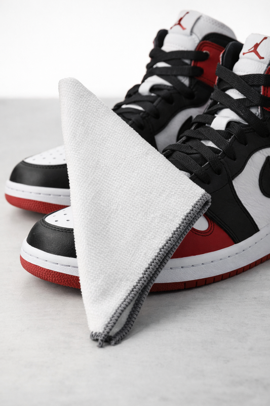 Microfibre shoe care cloth