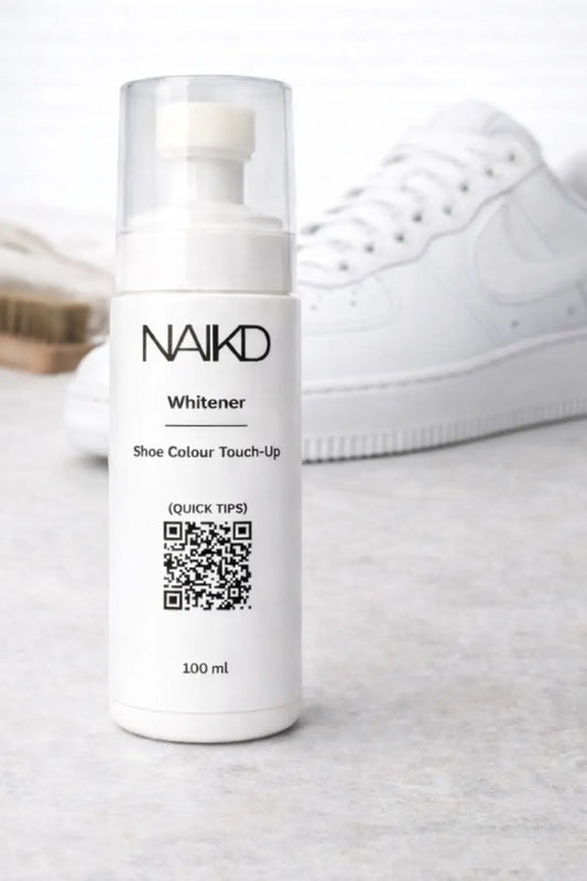 NAIKD Whitener 100ml shoe colour touch-up bottle for restoring white sneakers